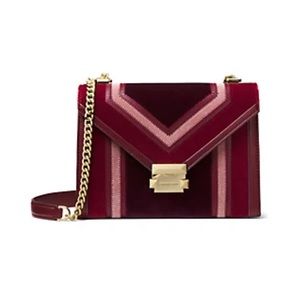 Michael Kors “Whitney” velour handbag